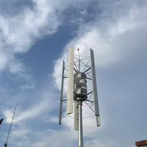 Низкошумная коммерческая вертикальная ветряная турбина мощностью 50 кВт/30 кВт для ветрогенераторной энергетической системы