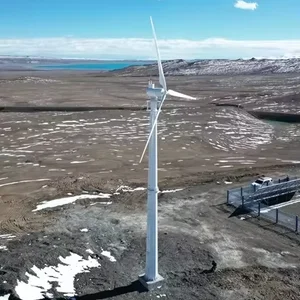 380 В 3 FRP лезвия горизонтальная ветровая турбина 100 кВт 200 кВт низкоскоростная ветроэнергетическая турбина