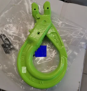 Z2LIFTING G100 кованая легированная сталь Clevis типа Самоблокирующийся Крюк для цепи строп ярко-зеленый