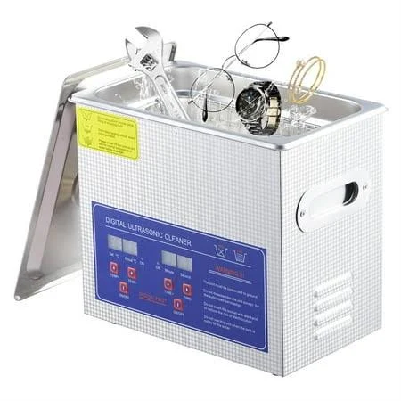 Commercial Ultrasonic Cleaner, 3.2l Professional Ultrasonic Cleaner, 40kHz with Digital Timer&Heater, 120w Excellent Cleaning Machine for Watch 