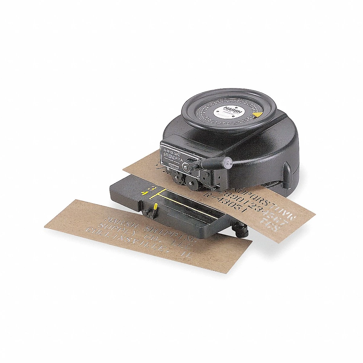 MARSH S Stencil Cutting Machine, 3/4 in Character Size, 16 Characters per Foot, 4 Lines per Board