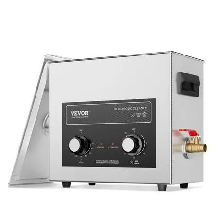 Vevor 6L Ultrasonic Cleaner with Heater Timer & Basket, Professional Digital Sonic Cavitation Machine, 180w Cleaning Machine for Watch Instruments, 
