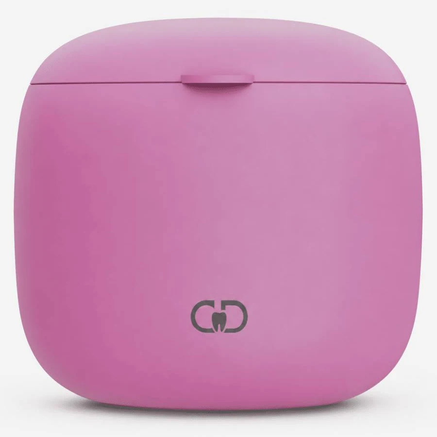 Ultrasonic Dental Cleaning Pod For Aligners, Retainers, Invisalign & More | Pink CleerPod | Cleerdent