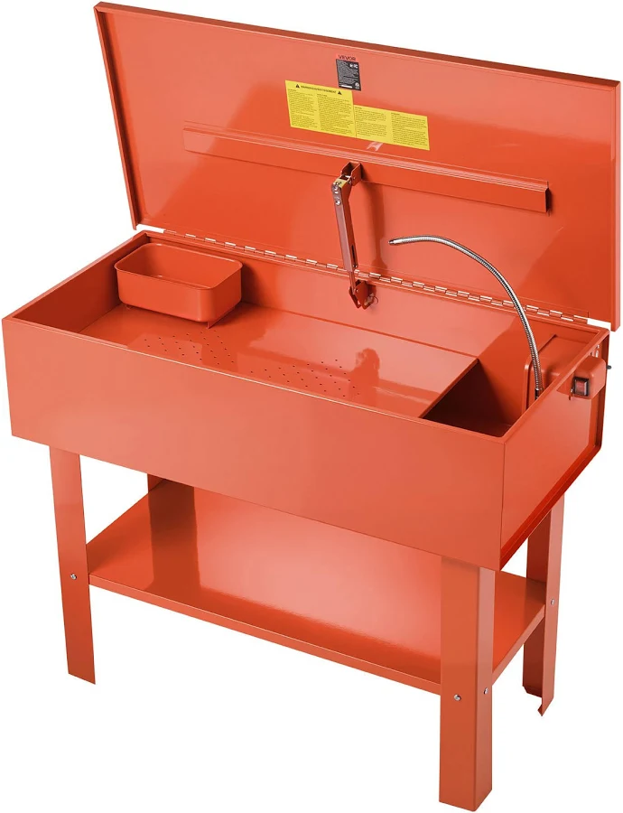 VEVOR 40-Gallon 17 Gallon Solvent Capacity 1 Gallon per Minute Max Pump Output Steel 