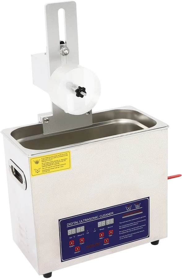 6.5L Ultrasonic Cleaner Adjustable Time and Temperature Ultrasonic Cleaning Machine Stainless Steel 180W Ultrasonic Cleaning Machine