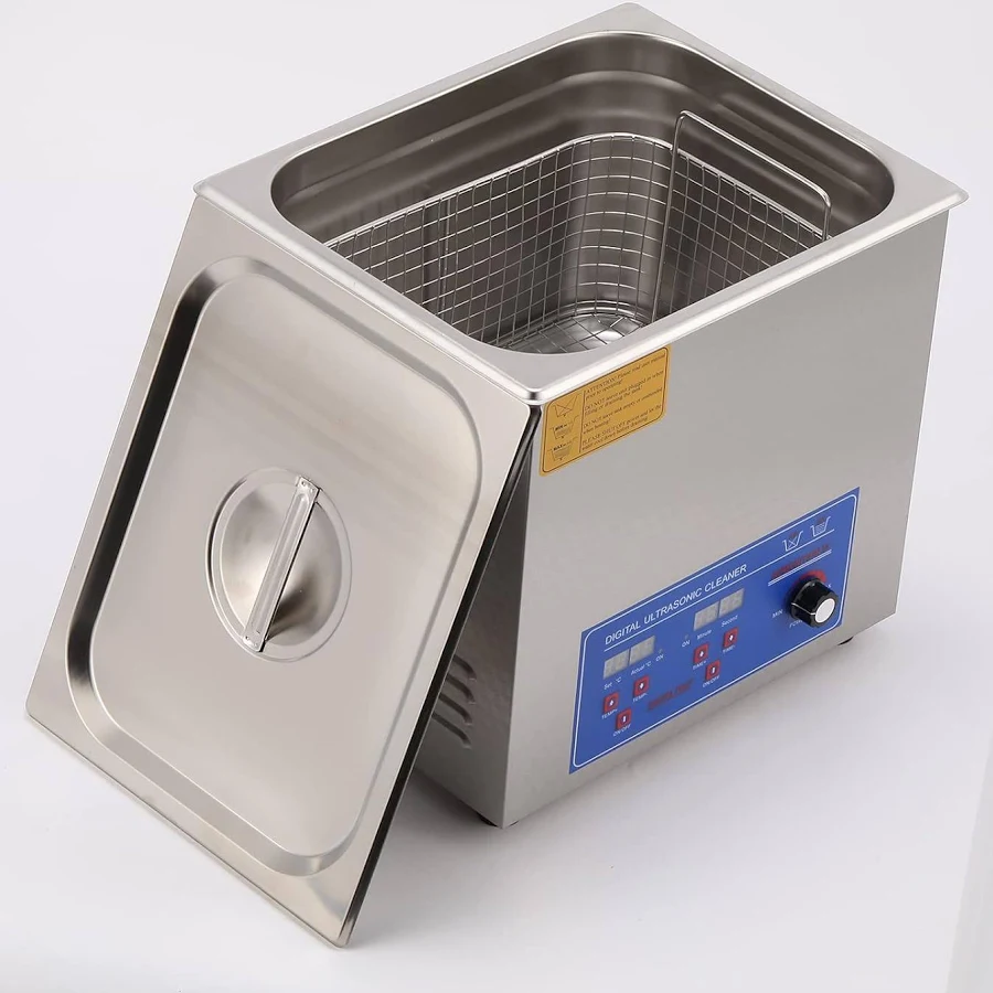 CGOLDENWALL 14L Commercial Ultrasonic Cleaner Ultrasonic Parts Cleaner Stainless Steel Professional Ultrasonic Jewelry Cleaning Machine with Heater 