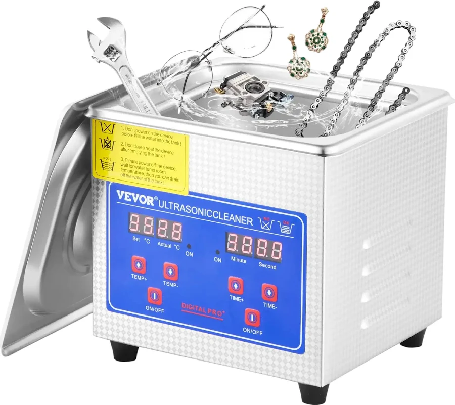 VEVOR Heater Timer Digital Stainless Steel Ultrasonic Cleaner