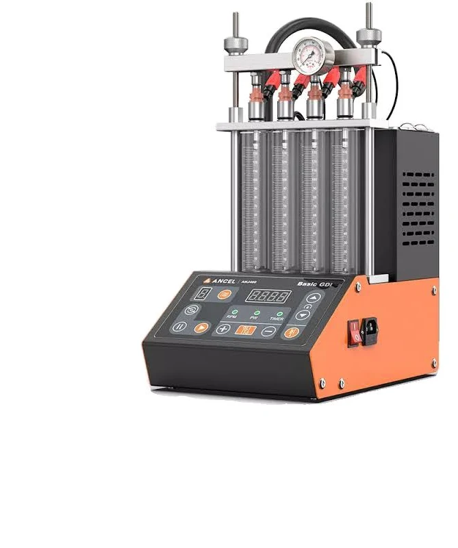 ANCEL ANJ400 GDI Fuel Injector Tester and Cleaner 4-cylinder Ultrasonic Cleaning Machine