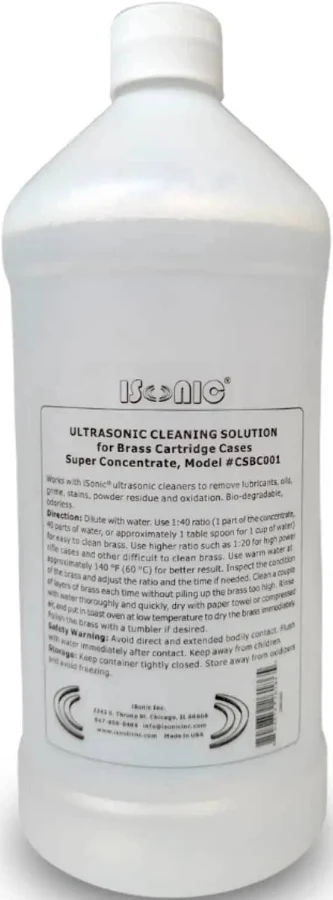 Pro Grade Ultrasonic Brass Cleaning Solution Super Concentrate For Jewelry And Metal Parts 1 Qt Bottle Biodegradable Formula Safe For Ultrasonic Clean