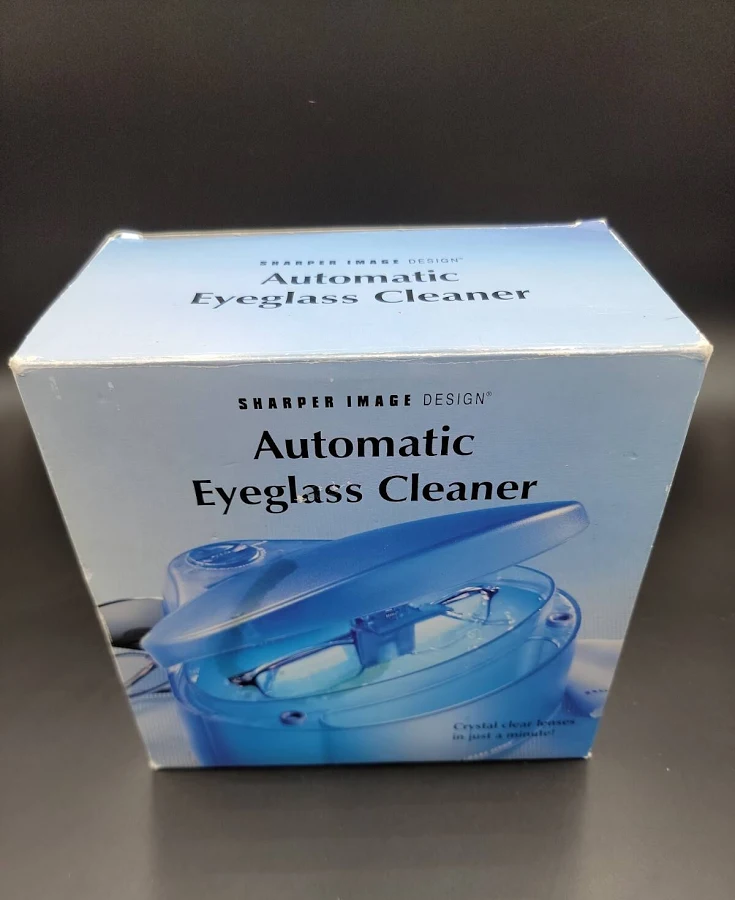 Sharper Image Automatic Eyeglass Cleaner S1632 Blue