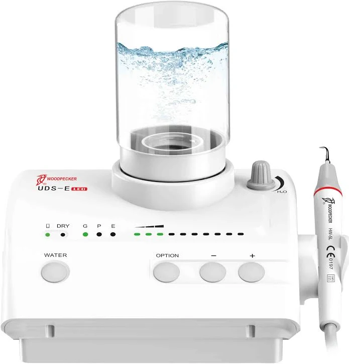 Woodpecker UDS-E LED Ultrasonic Scaler EMS Compatible 8 Tips 2 Water Bottles Scaling+Perio+Endo