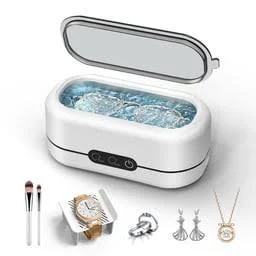 Miorcols Ultrasonic Jewelry Cleaner 48KHz Ultrasonic Cleaner Machine for Jewelry, Glasses, Retainers, Rings, Dentures, Watch Strap 12oz 304 Stainless 