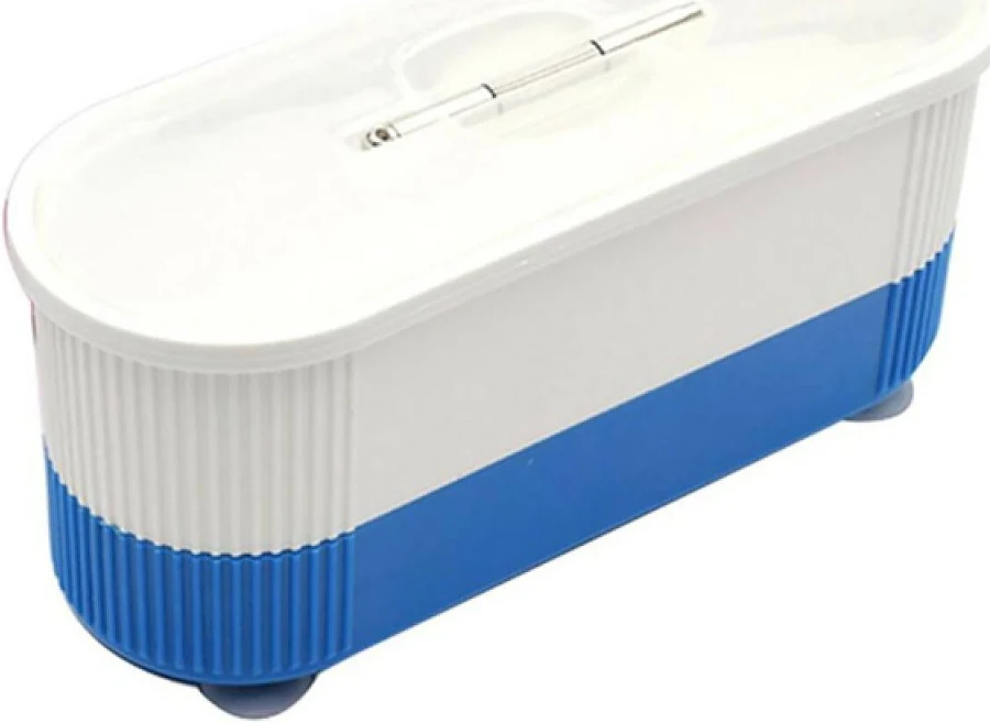 Ultrasonic Jewelry Cleaner Denture Eye Glasses Coins Silver Cleaning Machine Color Blue