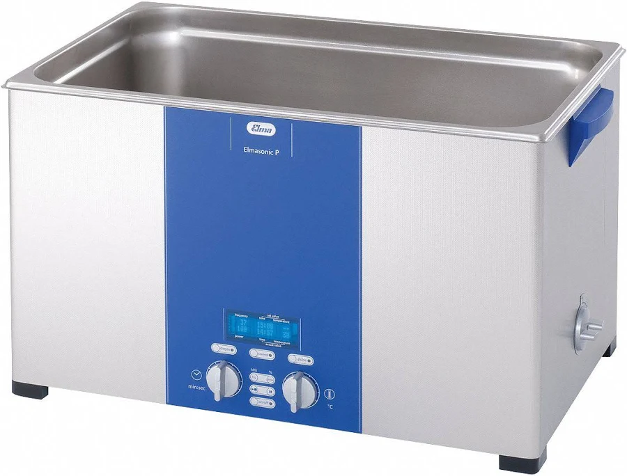 Elma Ultrasonics Ultrasonic Cleaner: 7.5 gal Tank Capacity, Degas/Heat/Normal/Pulse/Sweep, Heated Model: P300H