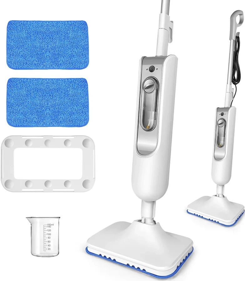 Steam Mop&Detachable Steam Cleaner,1500W Powerful Floor Steamer,Removes up to99.9%of Bacteria