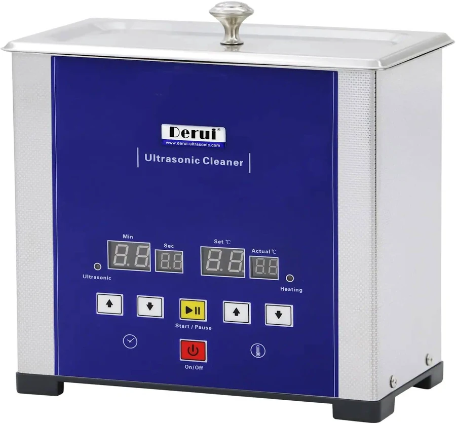 Ultrasonic Eyeglasses Cleaner With Large 1L Tank, 60W Power And 80C Heater, 0 To 60 Minute Timer, Wide Cleaning Chamber For Glasses, Jewelry, Coins, W