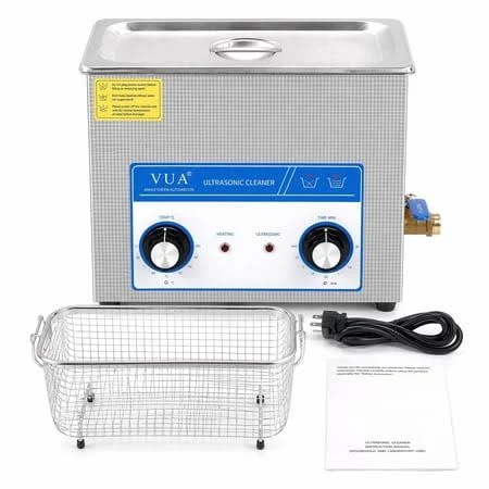 Vua 6L Ultrasonic Cleaner, 40kHz Cleaning Machine with Knob Control, Heater and Timer for Jewelry, Watches, Glasses and Metal Parts, Women's, Size: 