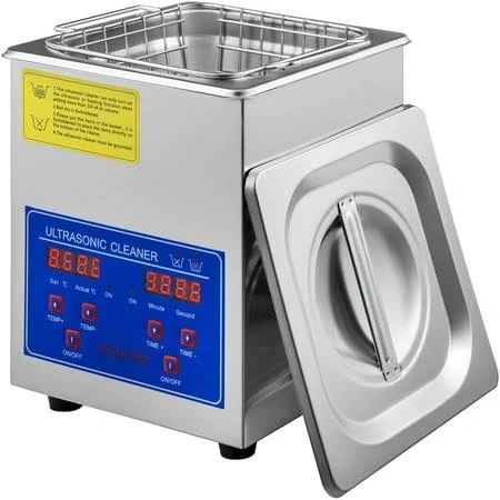 2L Commercial Heated Ultrasonic Parts Cleaner for Jewelry and Eyeglasses