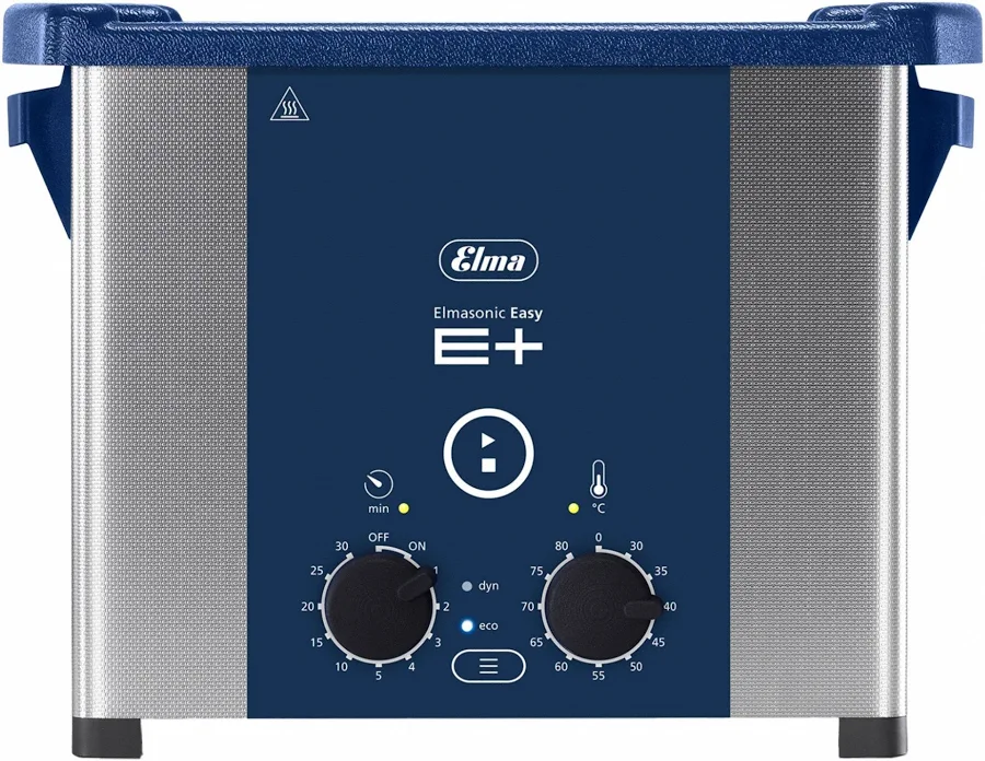 Elma Ultrasonics Ultrasonic Cleaner: 0.75 gal Tank Capacity, Dynamic/Eco/Heat, 5 3/8 in Tank Dp Model: Elmasonic EP30H