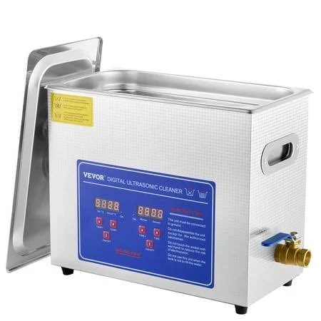 Commercial Ultrasonic Cleaner 6L with 40kHz Frequency Digital Timer & Heater