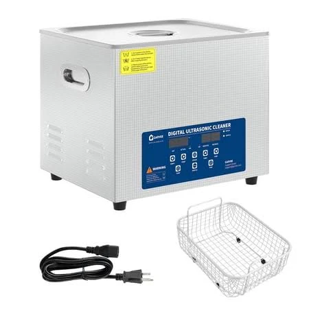 15l Digital Ultrasonic Cleaner with Timer, Professional Stainless Steel Cleaning Machine with Transducers for Jewelry, Glasses, Eyeglass, Women's, 