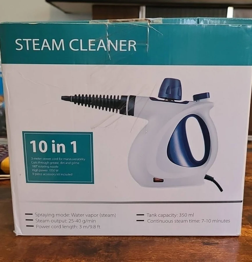 Steam 10 In 1 Handheld Pressurized Steam Cleaner 1050 W | Accessory Kit Included | Handheld