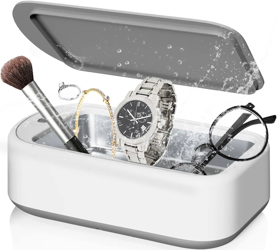 Votanila Ultrasonic Jewelry Cleaner – Portable Sonic Cleaning Machine for Rings, Glasses & Watches