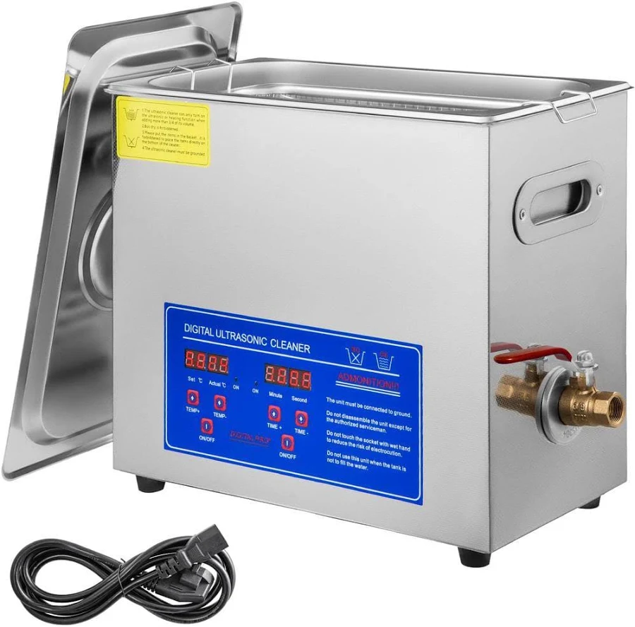 VEVOR Industrial cleaner with Digital Timer&Heater 40kHz 1200W - 6L