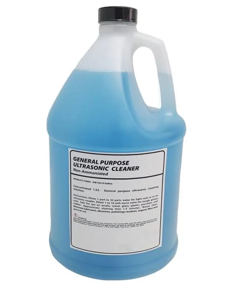 Blue Ultrasonic Cleaner 1 Gallon Concentrate 1:32 Non-Ammoniated Pleasantly - 210-004-001
