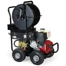 Shark 3000 PSI Carted Gas Jetter Pressure Washer w/ Roll Cage