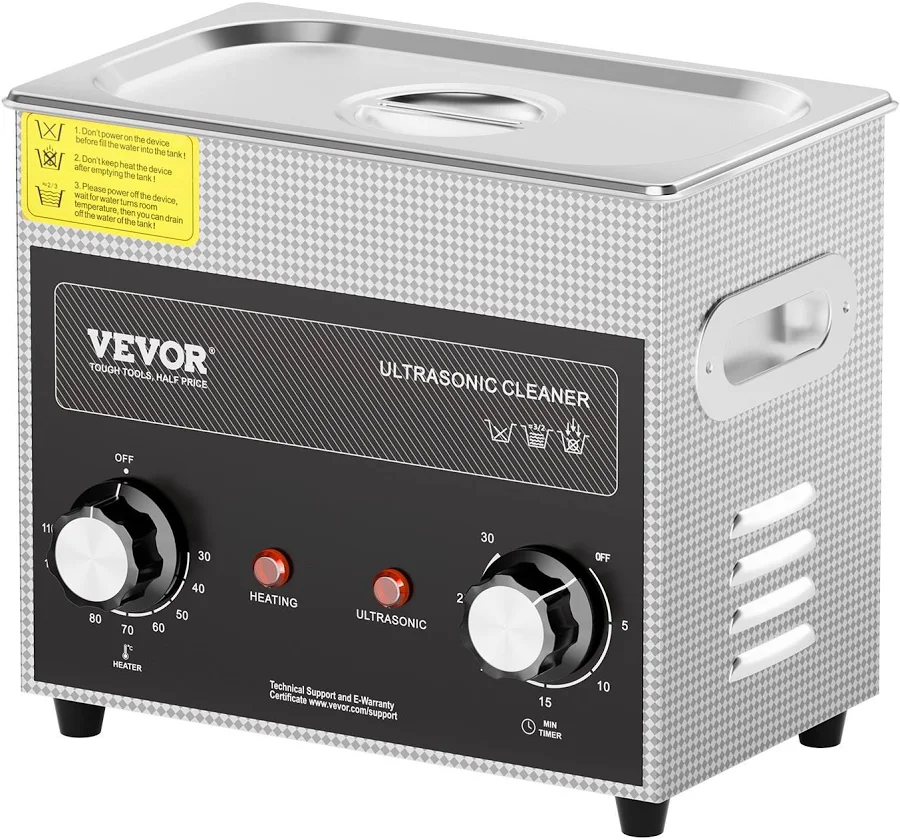 VEVOR 3L Ultrasonic Cleaner with Heater Timer and Basket