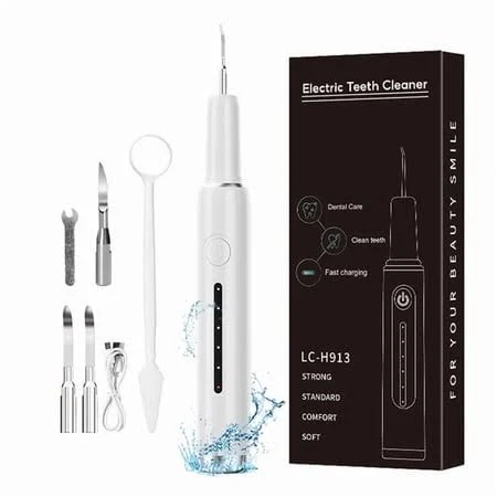 Lc-dolida Ultrasonic Teeth Cleaning Kit 5 Modes & Auto Pressure Sensing