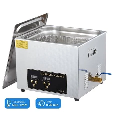 Aoile 15L Ultrasonic Cleaner with Heater & Timer Professional Industrial Cleaning Machine for Carburetor Repairing Tools Parts Instrument