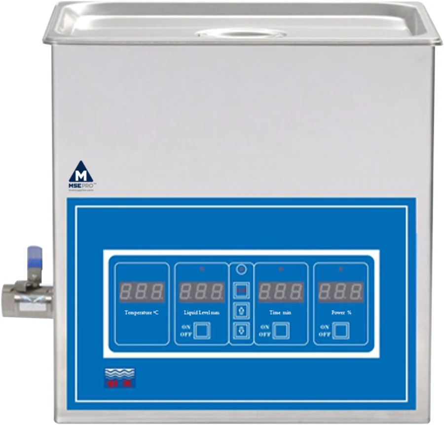MSE PRO High Power CNC 15L Ultrasonic Cleaner with Heater, 40kHz, 600 Ultrasonic Power