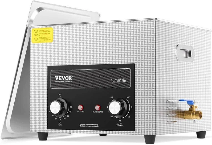 VEVOR 15L Ultrasonic Cleaner with Heater Timer and Basket