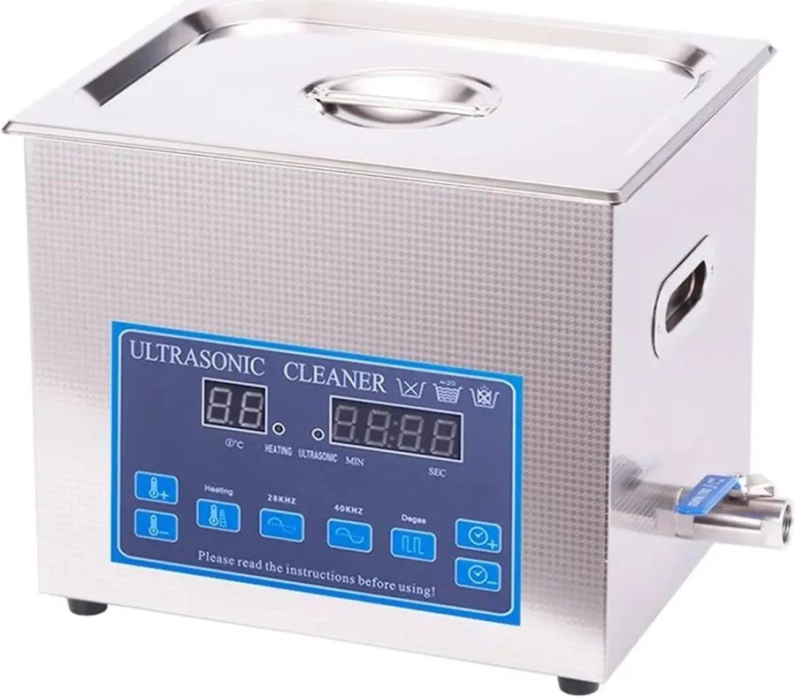 Degassing Ultrasonic Cleaner 10L For DPF PCB And Jewelry Cleaning, The Go To Lab Grade Sweep Frequency Ultrasonic Bath With Intelligent Control Circui