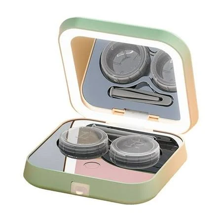 Automated Lens Cleaner for Contacts and Glasses Case Efficient Gentle Cleaning with Vibration and Protein Removal Ideal for Daily Use and Makeup 