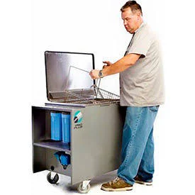 Shiraclean Industrial Ultrasonic Cleaner with Solution Filtration, Heated, Portable, 33 Gallons, TVT-033G