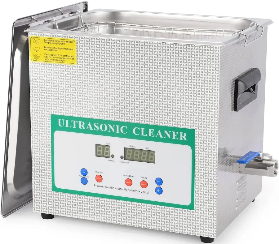 Ultrasonic Cleaner 40kHz Lab 80¡ãC Stainless Steel | StonyLab 10L / 220V