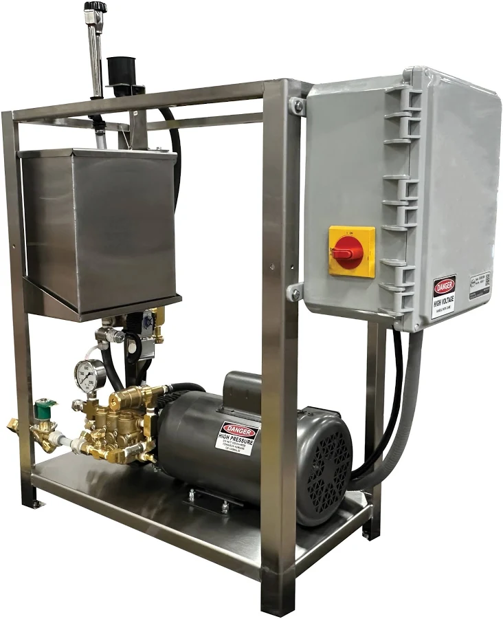 High Pressure Economy Wash System, 5 HP / 1 PH, Demand Panel, No Weep, Manual Control Box Included