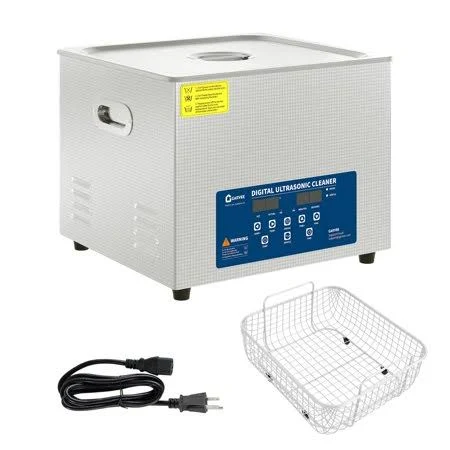 Professional Ultrasonic Cleaner 30L 40kHz Digital Industrial Ultrasonic Cleaning Machine with Stainless Steel Tank, Heated, Timer & Basket Commercial 
