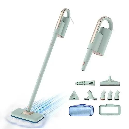 Wholesale Factory Whole Steam Mop Detachable Handheld teamer 1200W Floors/Carpets lider 0.9L Water Tank Fast Heating 2 Pads,2 Pieces