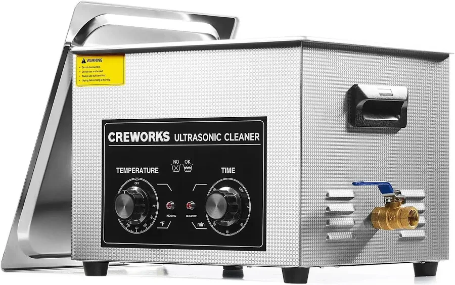 15L Ultrasonic Cleaner With Knob, 760W Total Power, 40kHz Digital Cavitation And Heater, Industrial Auto Cleaning Machine For Carburetors, Tools And S