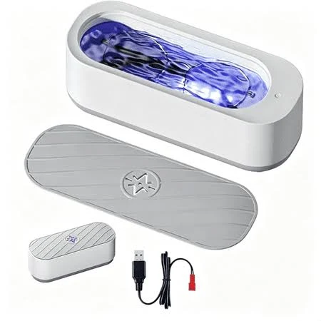 Ultrasonic Glasses Cleaner,Rechargeable Eyeglass Cleaner Machine ,Fast Deep Cleaning for Eyewear Jewelry Silver Retainer Eyeglass Watch, Women's, Size