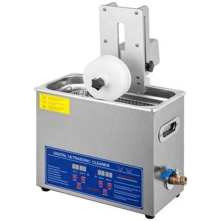 Shunhengye 6L Ultrasonic Vinyl Record Cleaning Machine Ps-30a+, with Drying Rack, Timer, Temp Adjust 20-80, Anti-Rust, for 7-12 inch Records