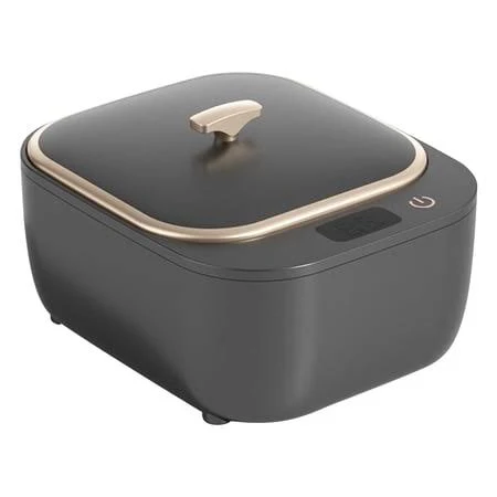 Ultrasonic Cleaner Machine for Retainers Dentures Jewelry Makeup Tools Automatic Timer Three Cleaning Modes Portable Household Cleaning Device Gray, 