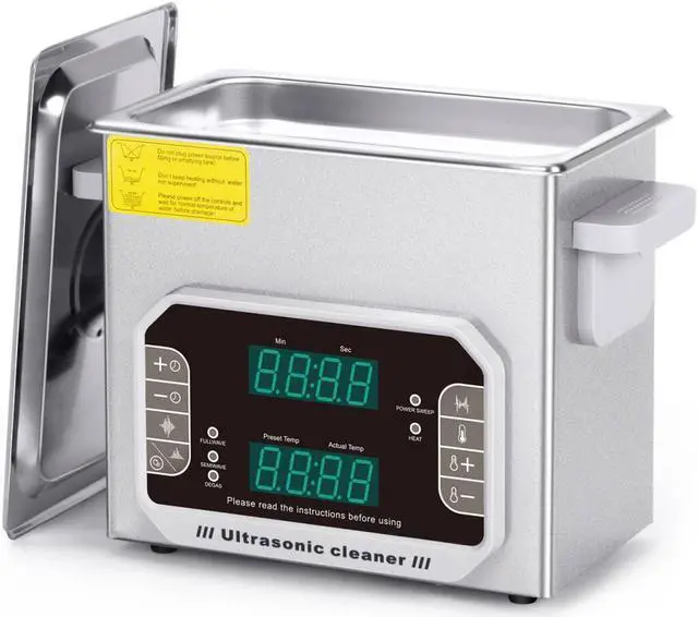 Touch Ultrasonic Cleaner 3L Sonic Cleaner with Heater and Basket for Metal Parts,Carburetor,Fuel Injector,Brass,Auto Parts,Engine Parts,Motor Repair 