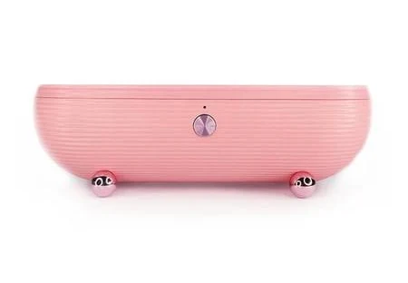Pink 45kHz Ultrasonic Cleaner Glasses Cleaning Machine Portable Jewelry Watch Cleaner ,Convenient to Use