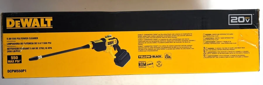 DeWalt 20V MAX 550 PSI Cordless Power Cleaner Kit dcpw550p1