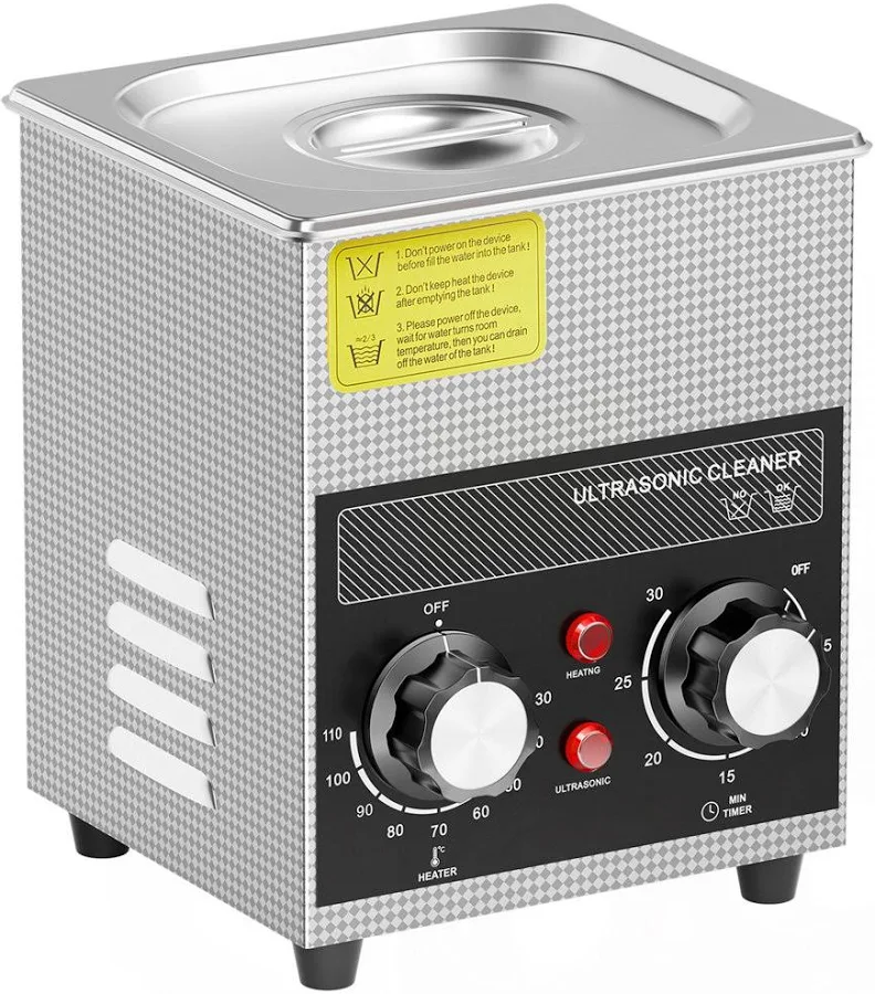 Professional Jewelry Cleaning Machine, 2L Jewelry Cleaner Ultrasonic Machine with Heater & Timer, Digital Ultrasonic Cleaner for Cleaning Denture 